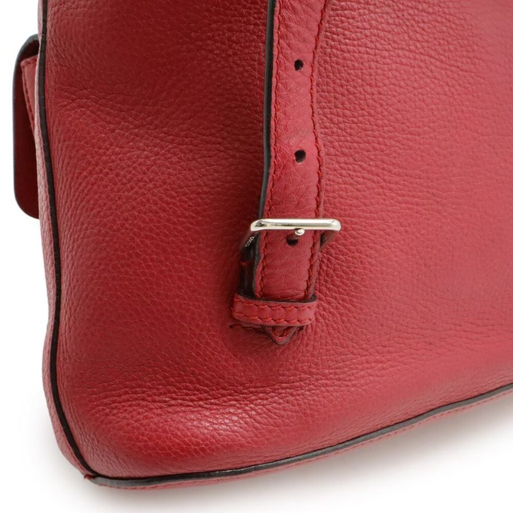 Gucci Bamboo Backpack Rucksack Sac Shoulder Bag Fringe Tassel Leather Fuchsia - Picture 6 of 9